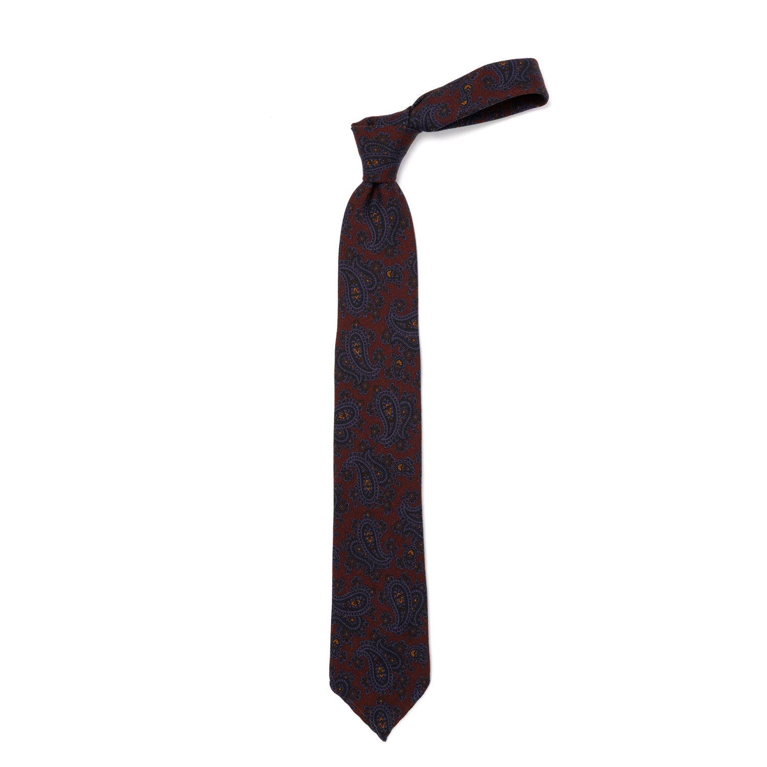 CA Archivio Storico: Tie "Cachemire Turco" made of pure Wool - hand-rolled